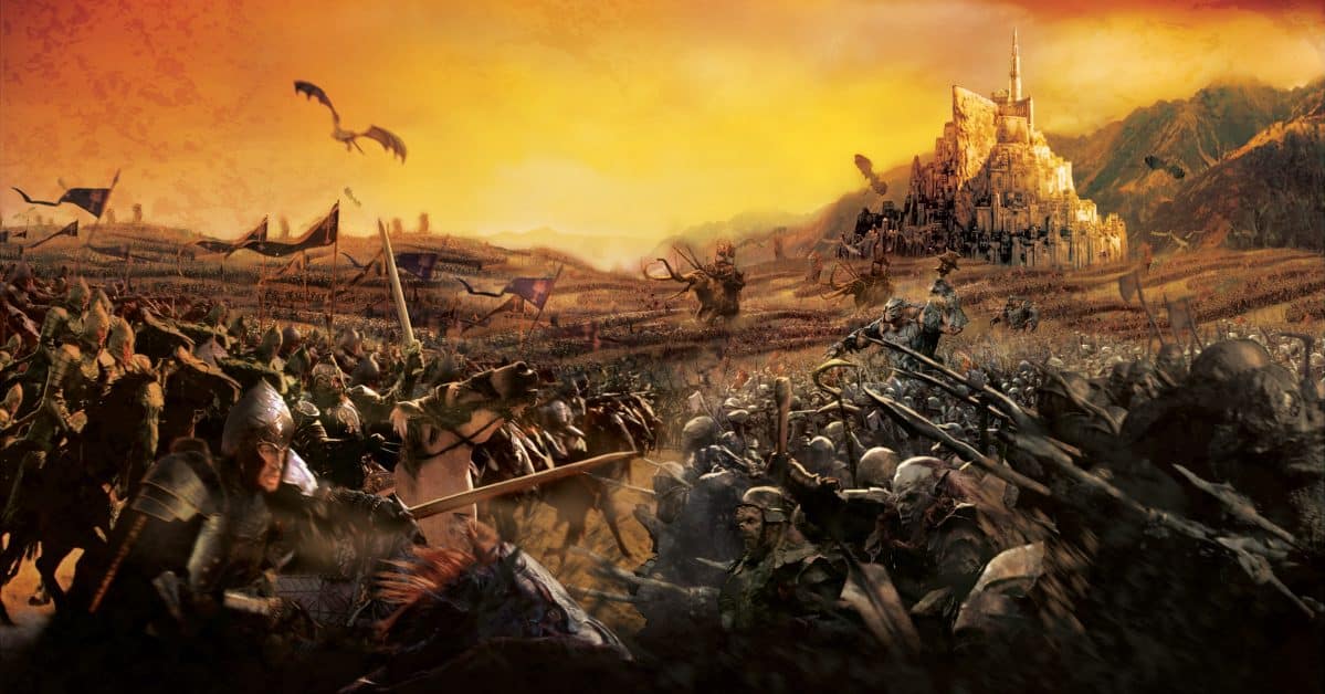 Battle scene from Tolkien